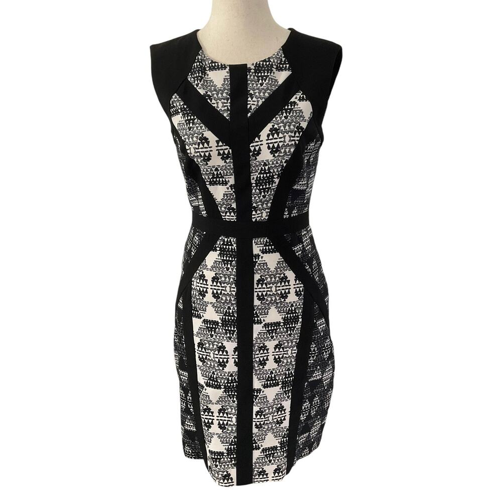 BCBG Maxazria Black Holly Knee Length Sheath Dress Women Size‎ 2 | 41-43